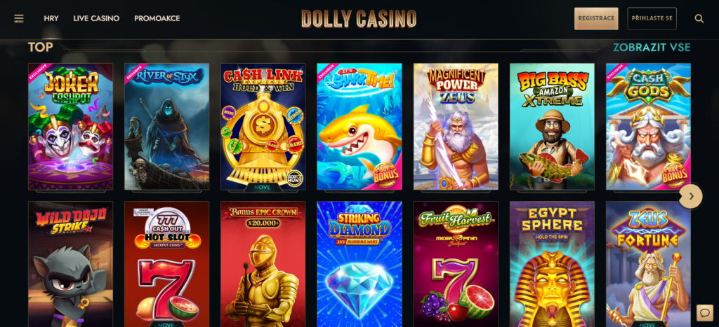 Nejlepší kasinové hry Dolly Casino